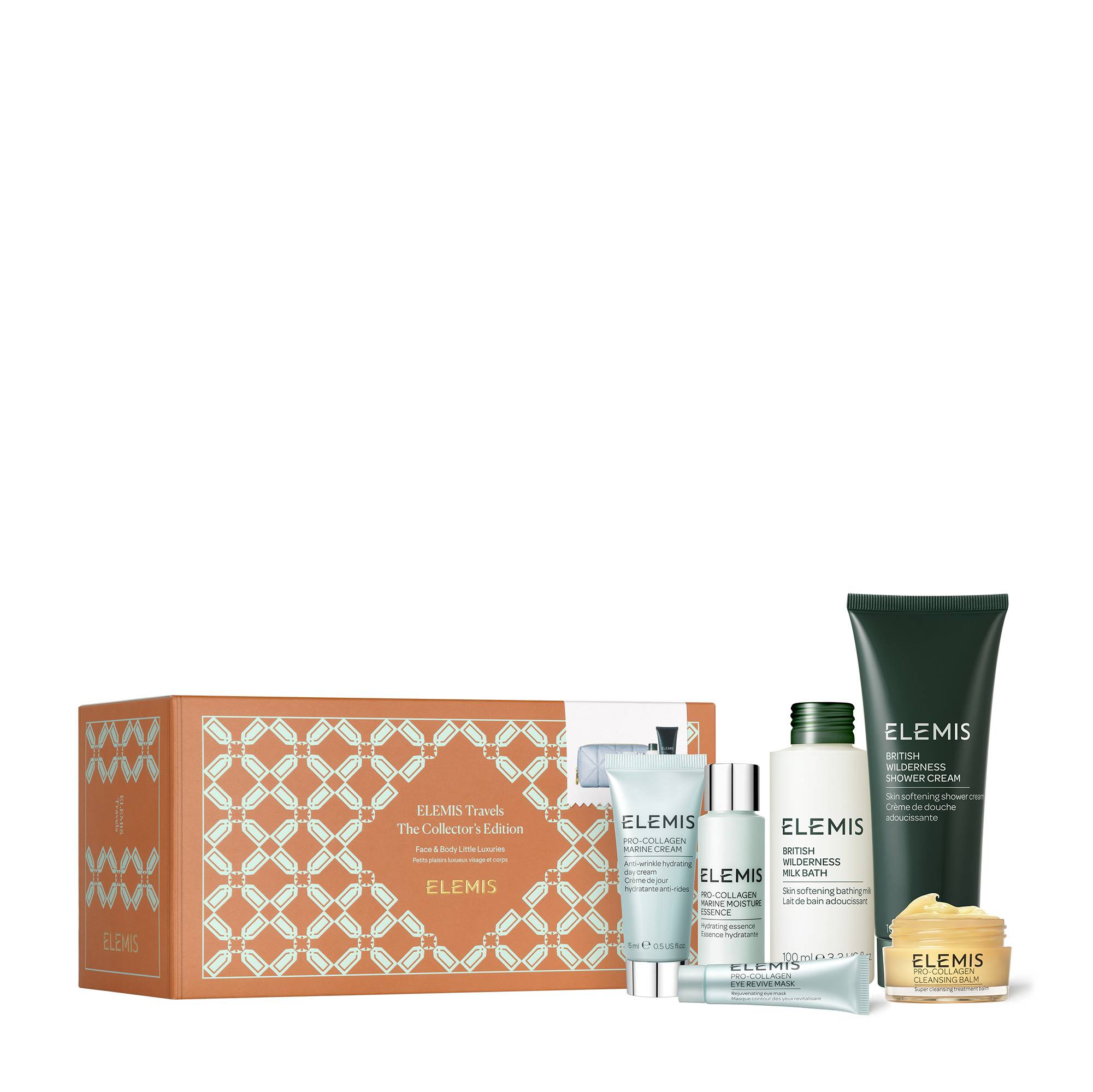 Розкішна косметичка з бестселерами для обличчя та тіла ELEMIS Travel Edition: Face & Body Little Luxuries